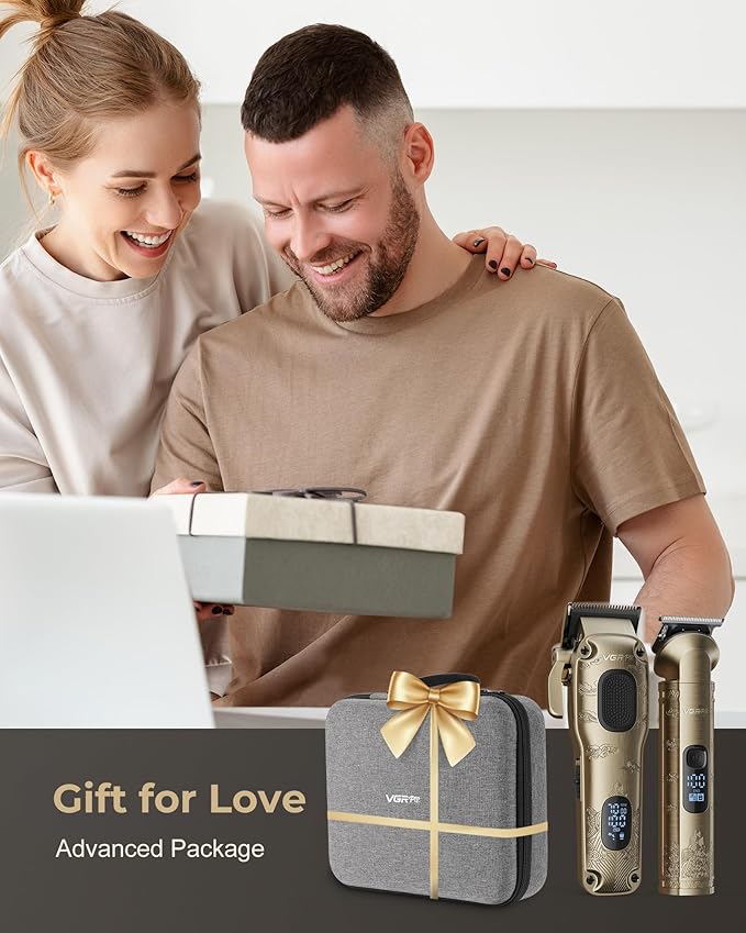 Hair Clippers for Men Professional, Cordless Hair Clippers for Hair Cutting, Mens Clippers and Trimmers Set, Electric Hair Trimmer for Men with Package Case