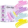 FRAMAR Large Claw Clips For Thick Hair – Large Hair Clip For Thick Hair, Big Hair Clips For Women, Hair Claws Clips For Women, Pastel Hair Clips, Pastel Claw Clip - 4 Pack Non Slip Matte Finish
