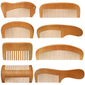 8 Pieces Wooden Comb for Men Wide Wooden Beard Handmade Anti Static Fine Teeth Combs No Snag Brush for Beard, Hair, Mustache