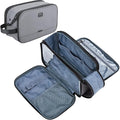 ZEEMO Trevel Toiletry Bag for Men, Full Open Dopp Kit with Dual Compartment