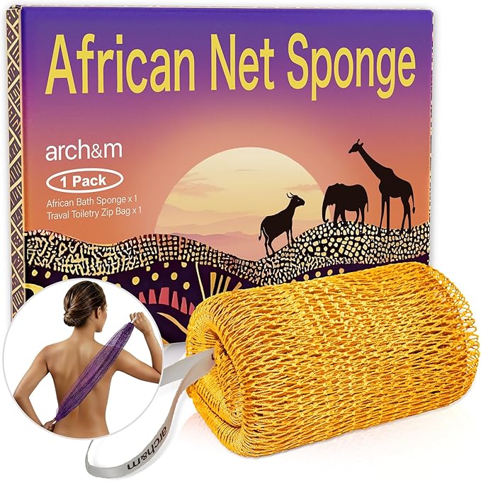 ARCH&M Authentic African Net Loofah Sponge