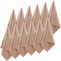 Syhood 12 Pack Face Towels Reusable Makeup Remover Cloths,Brown