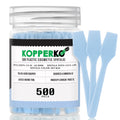 Kopperko Mini Skincare Spatula (2.5", 500 Pack) - Small Makeup Scoop Spatula for Skincare, Creams, & Crafts | Face Cream Applicator for Mixing, Cosmetic, Face Mask | Skin Care Applicator | Sky Blue