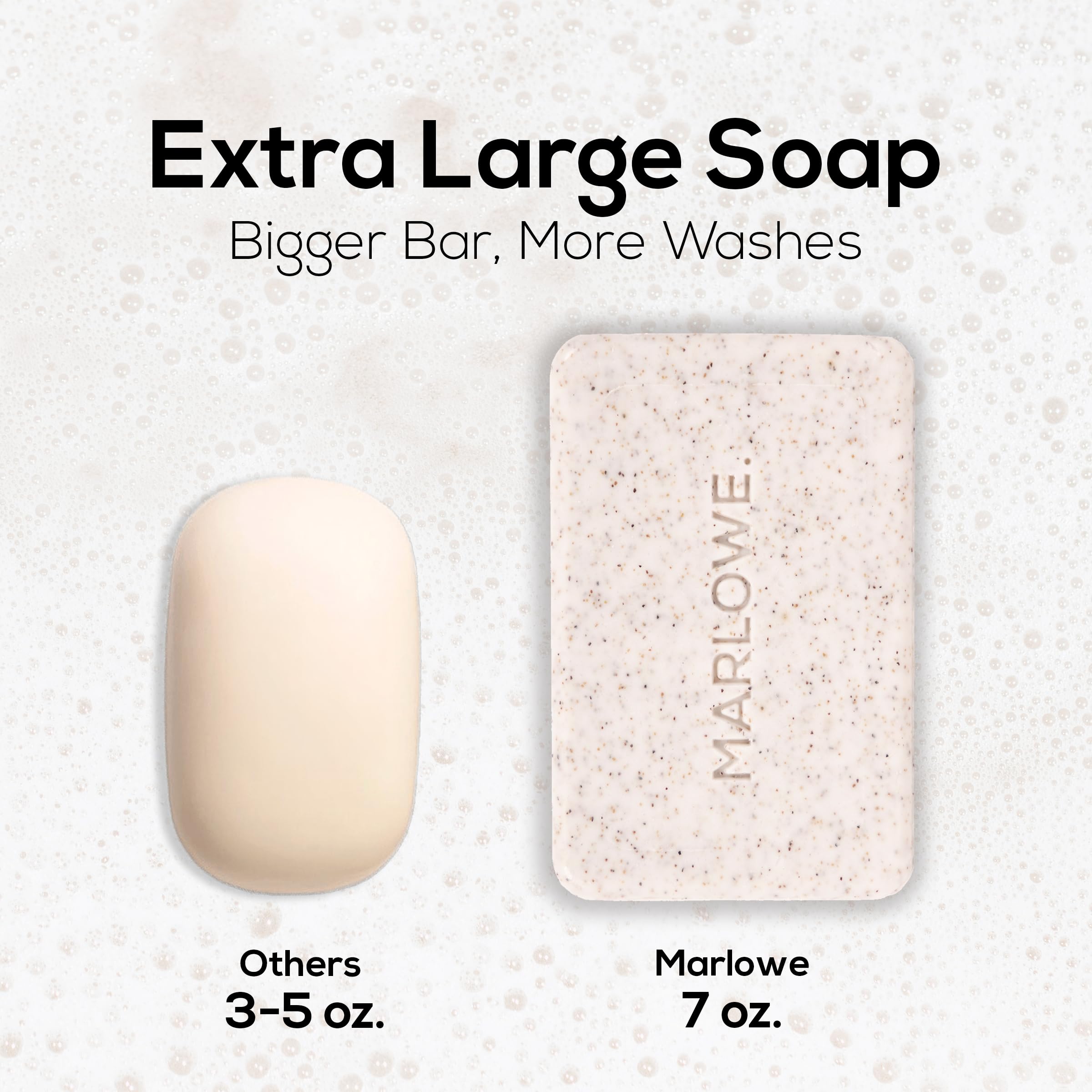 MARLOWE. Body Scrub Soap, Exfoliating Soap Bar, Sage + Fir, 7 oz (12 Bars)