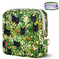 Likesing Tampon Holder for Purse, Canvas Period Bag Pouch-Kitten Grass
