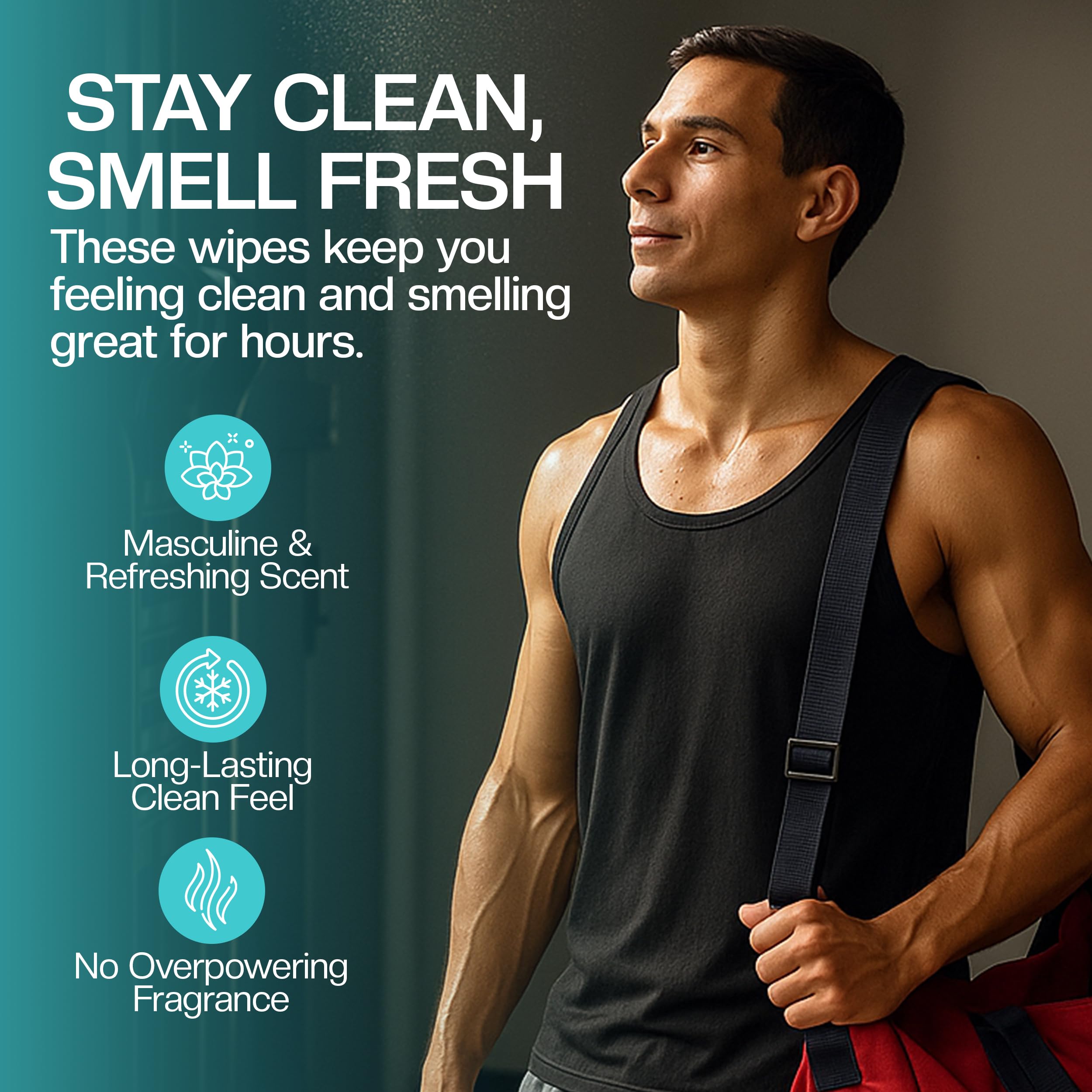 The Nobleman Cooling Face + Body Cleansing Wipes – Refreshing Skincare for Men with Aloe & Eucalyptus, Oil Control, Dirt Removal, Sweat Refresh, Daily Hygiene & After Gym Solution, (4 Pack, 120 Ct)