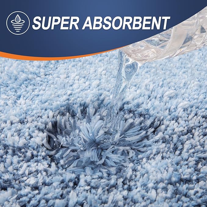 OLANLY Microfiber Bathroom Rugs Sets 3 Piece, 30"x20"+24"x16"+24"x20"