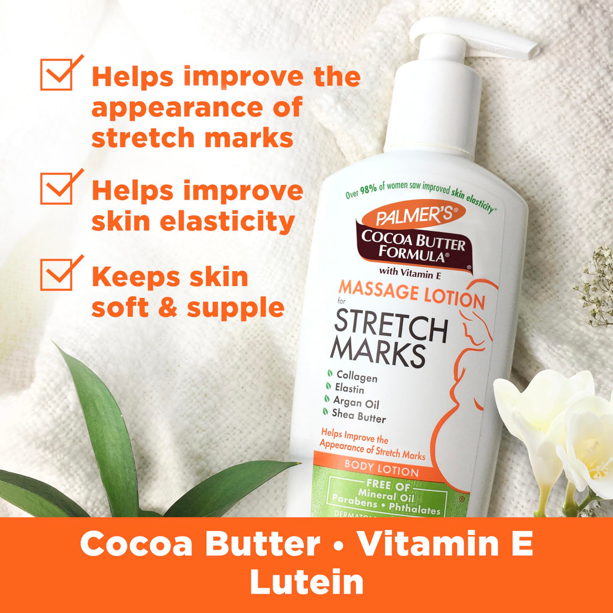 Palmer's Stretch Marks Body Lotion for Pregnancy & Weight Changes (8.5 Oz)