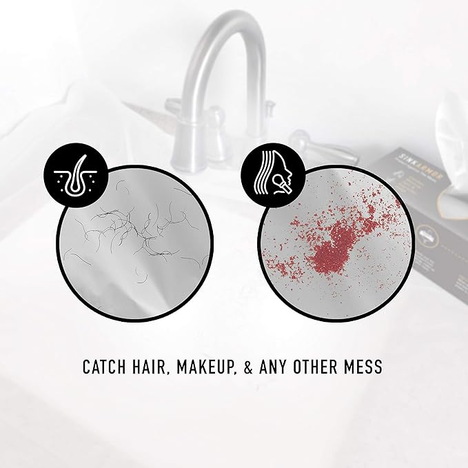 SinkArmor - Premium Barber Plastic Disposable Sink Guards - Beard Trimmer for Men Apron Cape & Beard Bib Alternative - Single Use - 20 Count