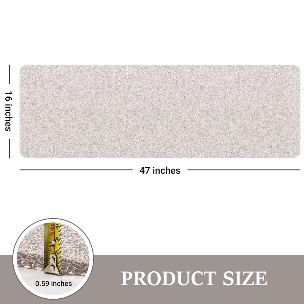 LuxStep Shower Mat Bathtub Mat Non-Slip Bath Mat with Drain, Quick Drying