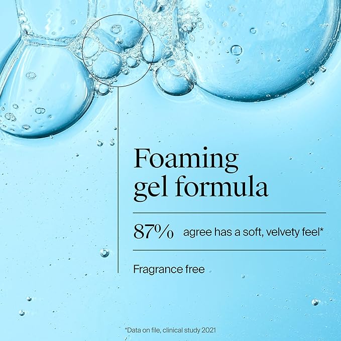 Neutrogena Hydro Boost Face Wash, Fragrance Free, Hydrating Facial Cleanser with Hyaluronic Acid, Daily Foaming Face Wash & Makeup Remover, Hypoallergenic Gel Cleanser, 12 fl. oz