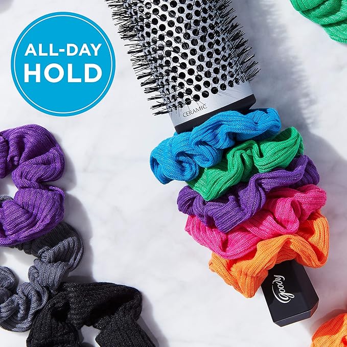 Goody Hair Scrunchies, 8 Count, Pack of 4, Jersey | Women's | Ouchless | Variety