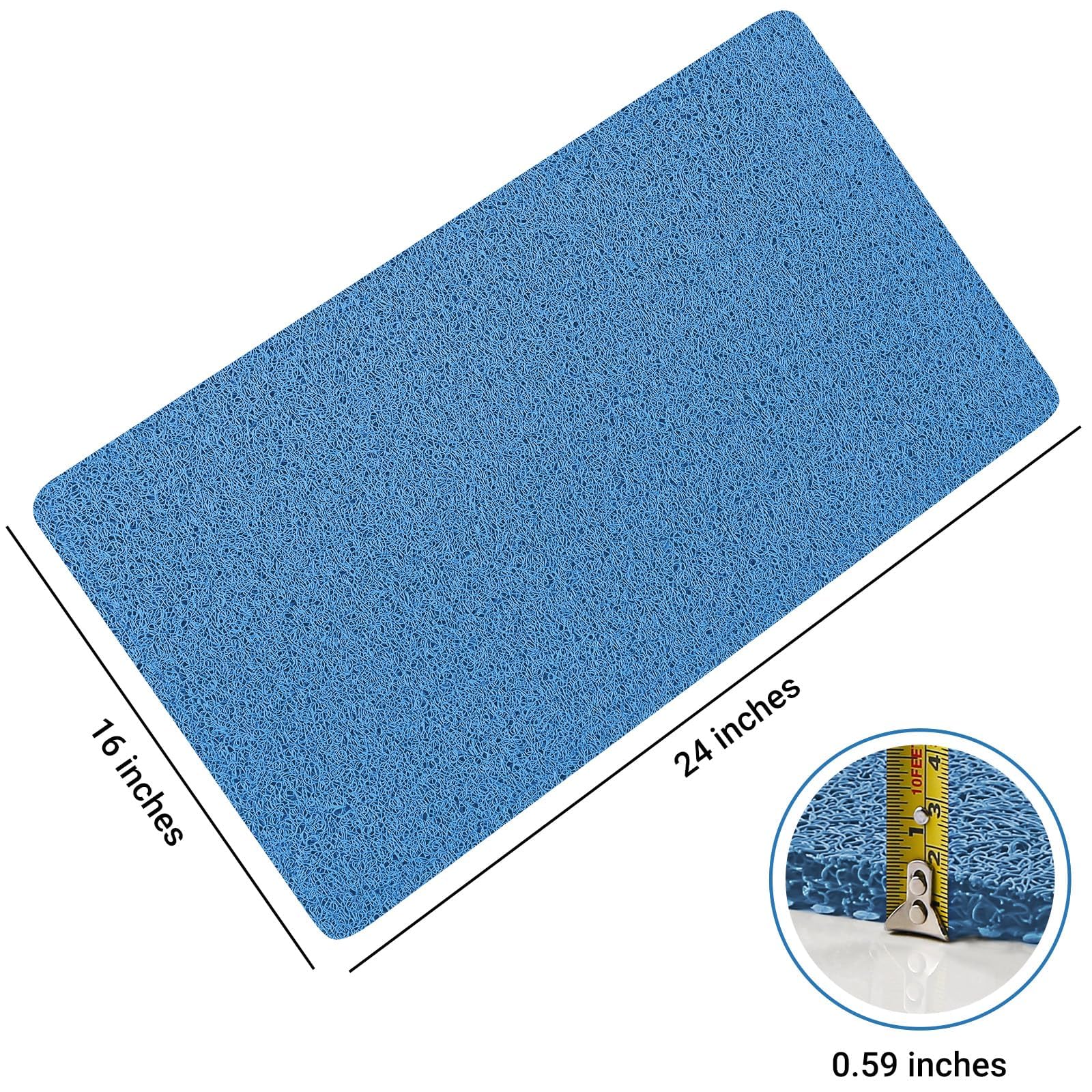 LuxStep Shower Mat Bathtub Mat Non-Slip Bath Mat with Drain, Quick Drying