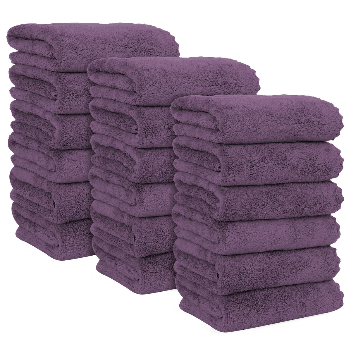 MOONQUEEN 18 Pack Premium Hand Towels - Quick Drying - Microfiber Coral Velvet Highly Absorbent Towels - Multipurpose Use as Hotel, Bathroom, Shower, Spa, Hand Towel 16 x 28 inches (Multicolor)