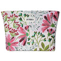 BOCGRPU Makeup Bag Small Cute Cosmetic Bags for Women，Floral Travel Toiletry Bag for Purse, Large Canvas Cosmetic Pouch Makeup Organizer Tool Pouch with Zipper（Colorful Plant）