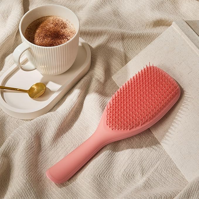Tangle Teezer Large Ultimate Detangler Brush, Straight to Wavy, Salmon Pink
