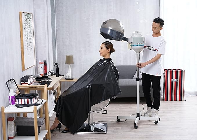 Professional Salon Cape, Polyester, Black, 54'x62', Waterproof, Anti-static, Barber Cape