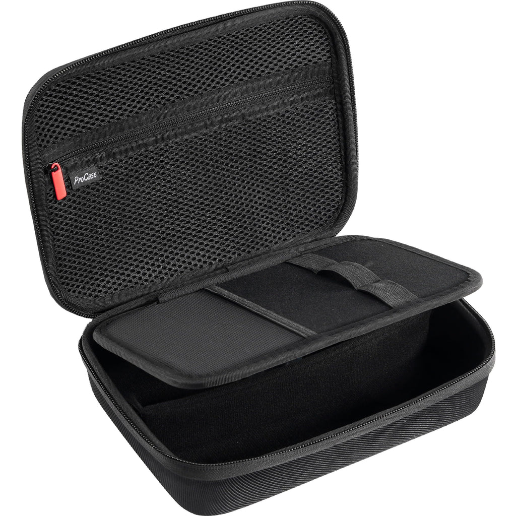 ProCase Hard Travel Case for Hair Clippers, Hair Cutting Barber Supplies Holder, Trimmer Organizer Storage Bag for Hatteker/Oneisal/Wahl 5Star/Andis Men Razor Guard Grooming Kits -Small & Black