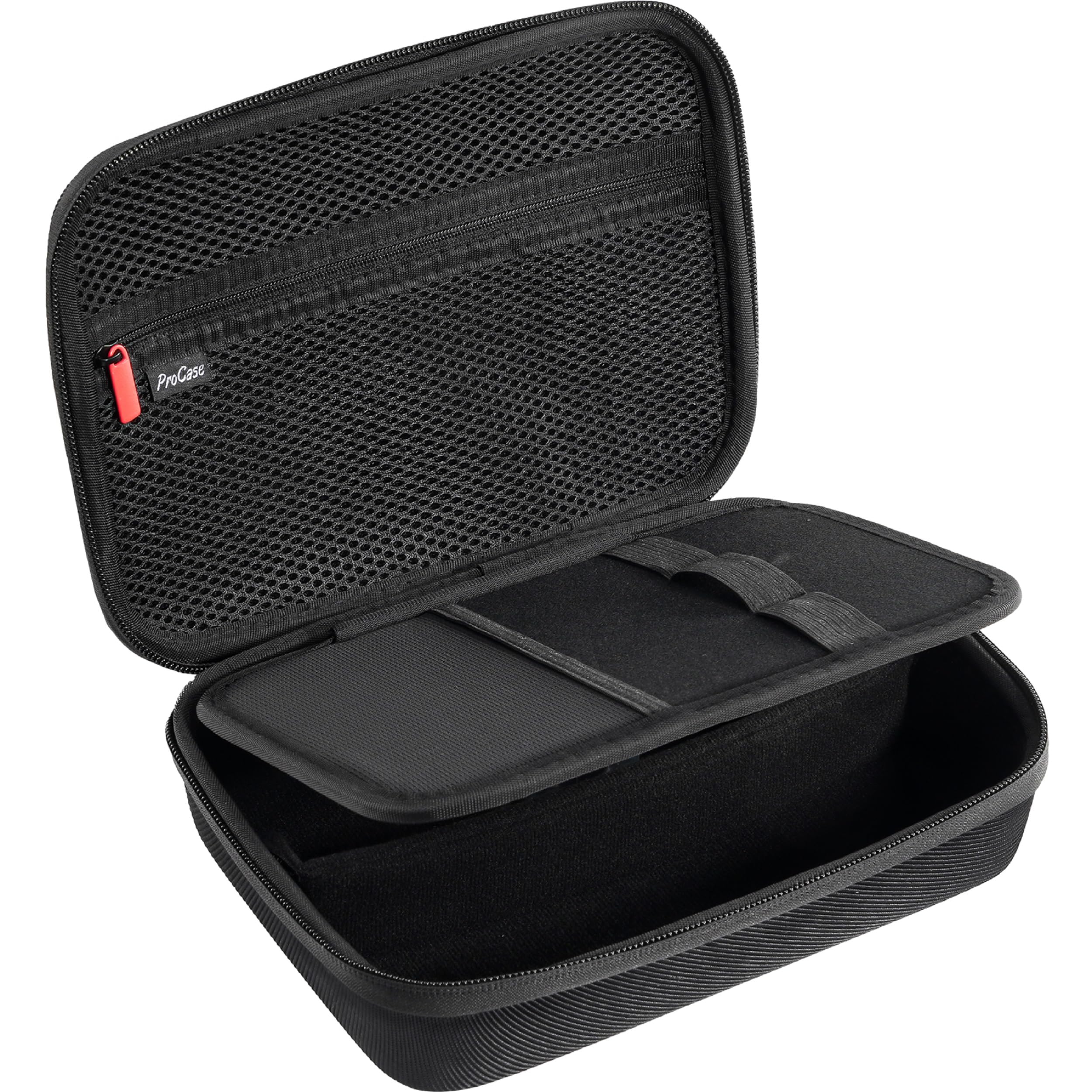 ProCase Hard Travel Case for Hair Clippers, Hair Cutting Barber Supplies Holder, Trimmer Organizer Storage Bag for Hatteker/Oneisal/Wahl 5Star/Andis Men Razor Guard Grooming Kits -Small & Black