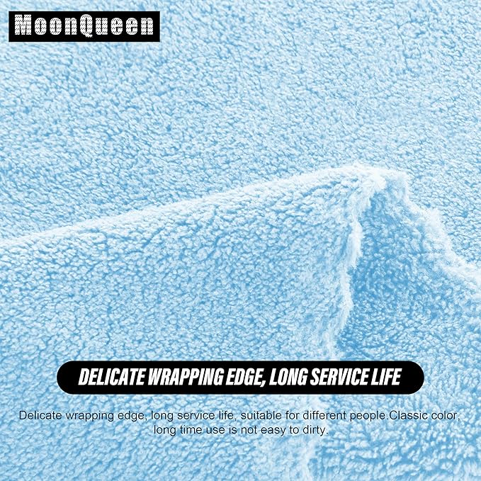 MOONQUEEN Ultra Soft Premium Washcloths Set - 12 x 12 inches - 72 Pack - Quick Drying - Highly Absorbent Coral Velvet Bathroom Wash Clothes (Aquamarine)