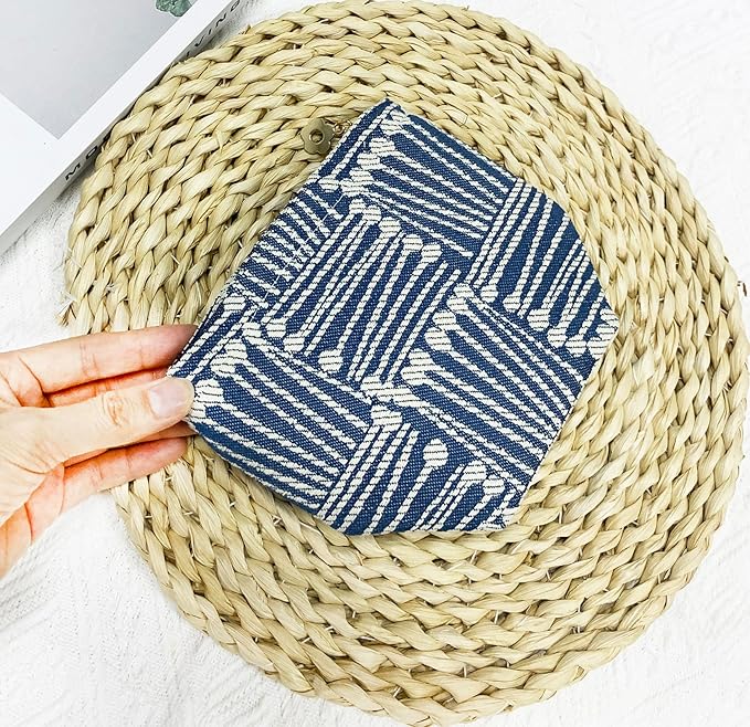 getgto 2 Pcs Makeup Bags, Large Cosmetic Bag Travel Toiletry Bag Organizer for Women, Embroidery Craft, Stripe Makeup Bag Small Cosmetic Pouch Purse with Zipper Gifts for Girls Teen