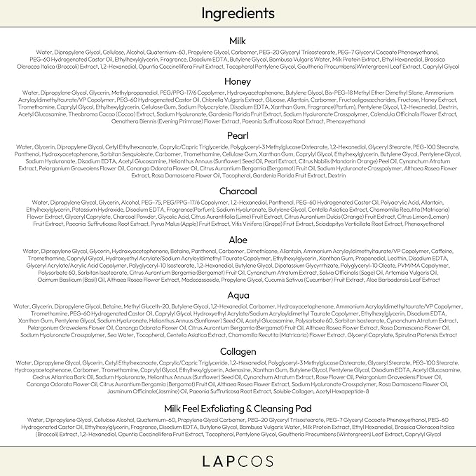 LAPCOS K Beauty Daily Sheet Mask Variety Pack 7+1 (Version 1) - K Beauty Face Masks to Hydrate, Clarify, Nourish, Gently Exfoliate & Renew Skin - Breathable Sheet & Pads - Korean Skin Care (Pack of 8)