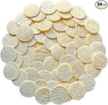 54 Pack Natural Loofah Sponge Exfoliating Face Pads - Facial Body Scrubbers Pad - When Bath Shower and Spa - Loofa Sponges Brush Scrub - Bulk Loofahs Scrubber - Cleansing Skin for Women and Men