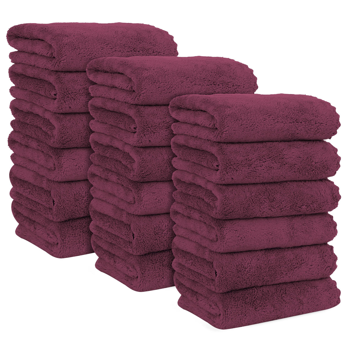MOONQUEEN 18 Pack Premium Hand Towels - Quick Drying - Microfiber Coral Velvet Highly Absorbent Towels - Multipurpose Use as Hotel, Bathroom, Shower, Spa, Hand Towel 16 x 28 inches (Multicolor)