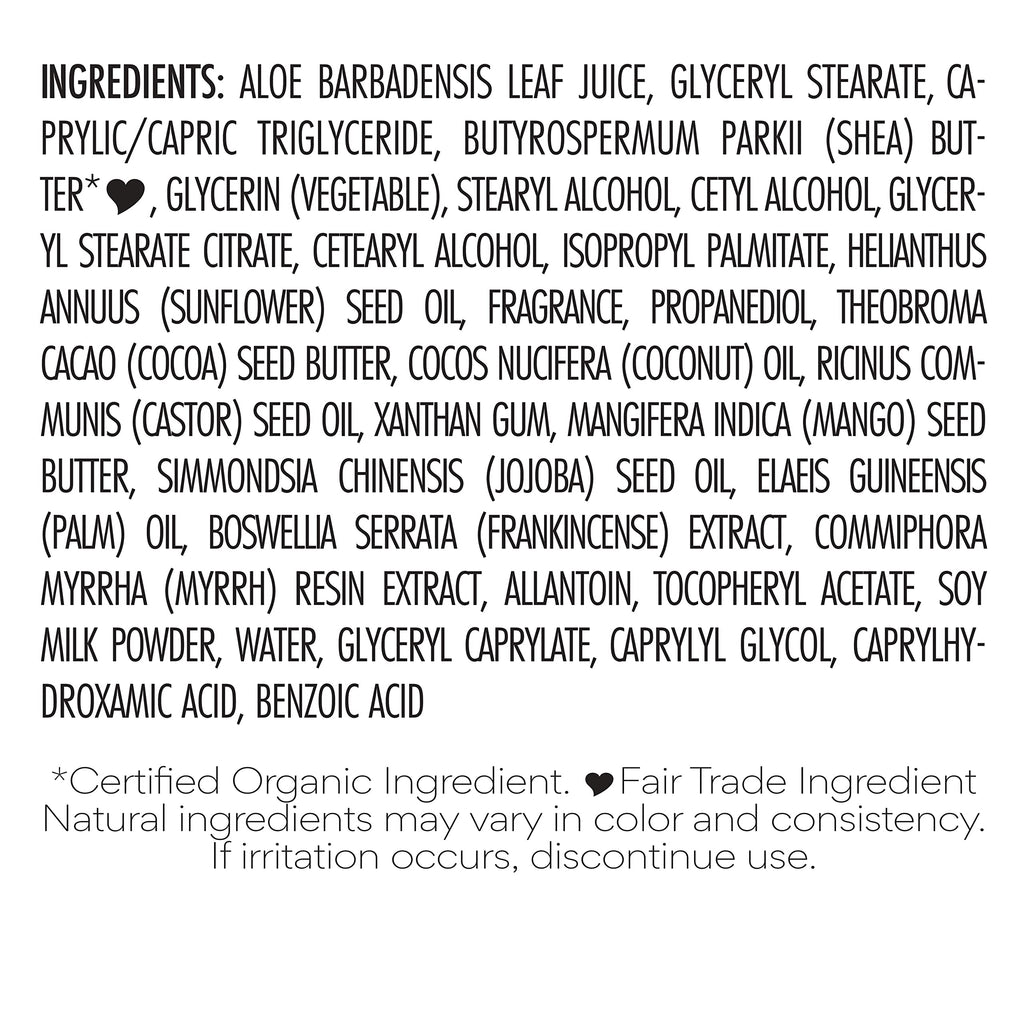 Nubian Heritage Body Lotion Raw Shea Butter for Dry Skin Paraben Free Body Lotion, 13 oz