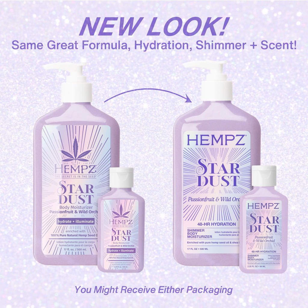 Hempz New Mini Star Dust Body Lotion, Passionfruit and Wild, 2.25 fl.oz.