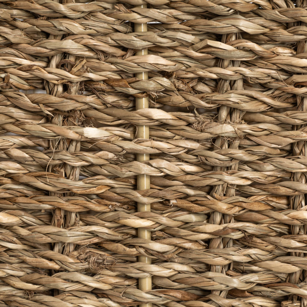 Household Essentials Handwoven Seagrass Rectangular Storage Basket, Natural