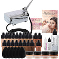 Belloccio Cordless Handheld Airbrush Cosmetic Makeup System, Dark Shades