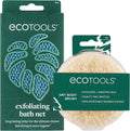 EcoTools Dry Body Brush for Circulation, Dead Skin Removal + Exfoliating Body Scrubber Bath Net, Inspired by The African Net Sponge, Self-Care Gifts, Natural Beige