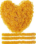 Rubber Bands mini 2000pcs rubber band yellow 0.5inch small Rubber Band Mini Soft Elastic Bands for Braids Diameter 13mm rubber bands for Office Supplies School