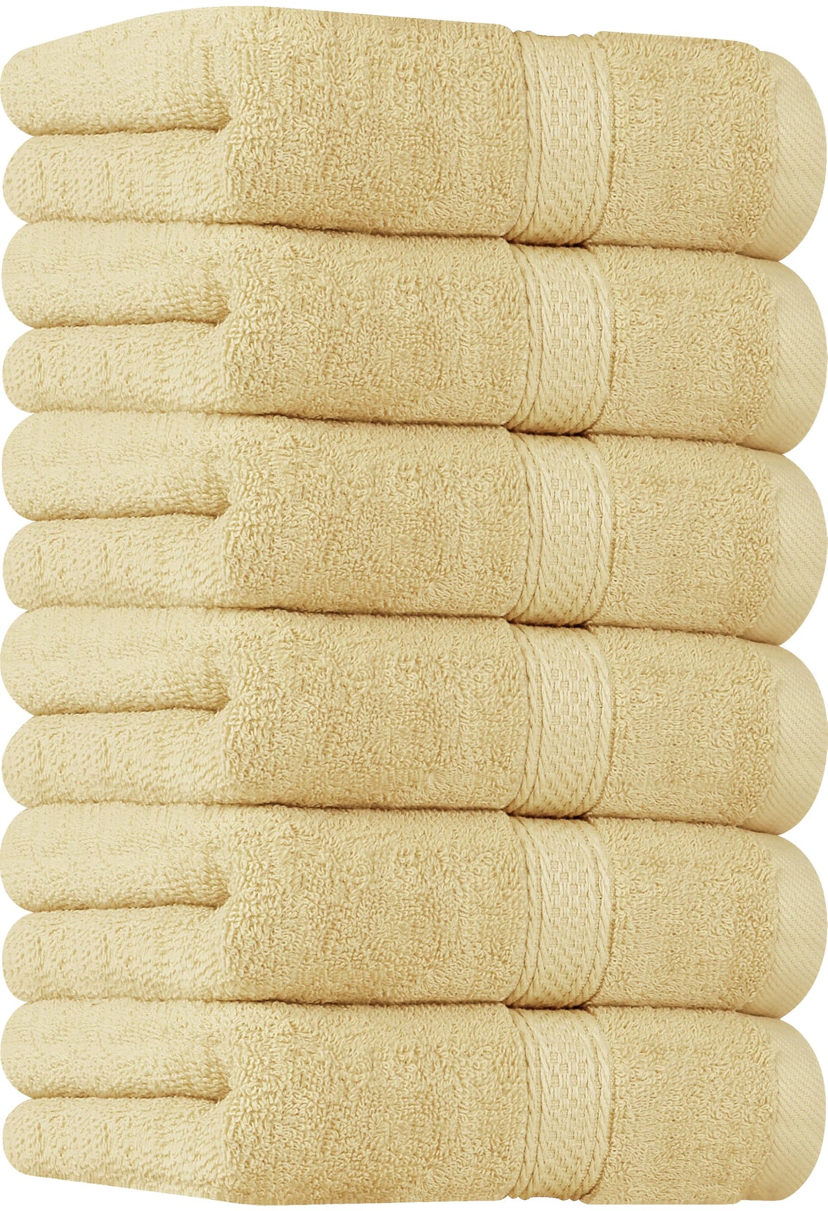 Utopia Towels 6 Pack Premium Hand Towels, 16x28 in, 600 GSM Cotton, White
