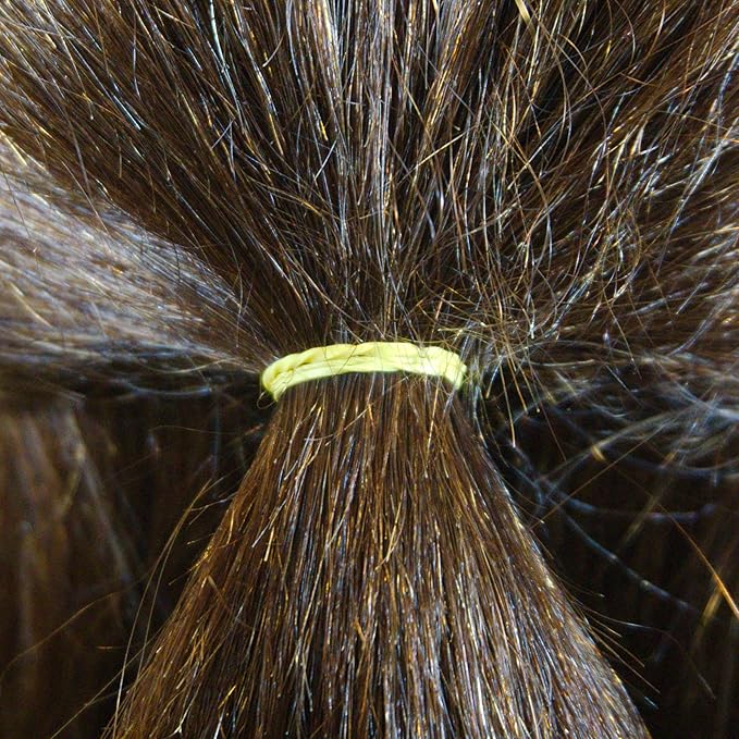 Amelia Beauty 500 Count Small Rubber Bands for Hair – ½" Brights Mix - Made in USA - Recloseable Container - Mini Hair Elastics for Braids, Ponytails, Cornrows & Twists – Strong Hold Ponytail Holders