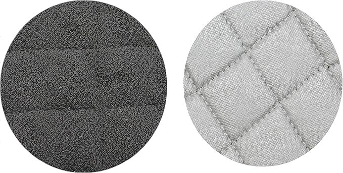 GQZLUCK Cotton Pot Holders, Hot Pads for Kitchen,Set of 4, Grey