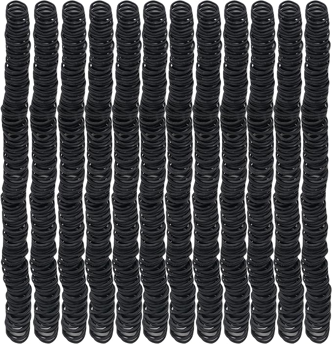 Rubber Bands mini 2000pcs rubber band black 0.5inch small Rubber Band Mini Soft Elastic Bands for Braids Diameter 13mm rubber bands for Office Supplies School