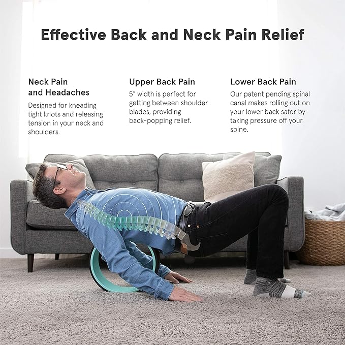 Chirp Wheel+ Foam Roller, Back & Neck Pain Relief, Mint 12-Inch