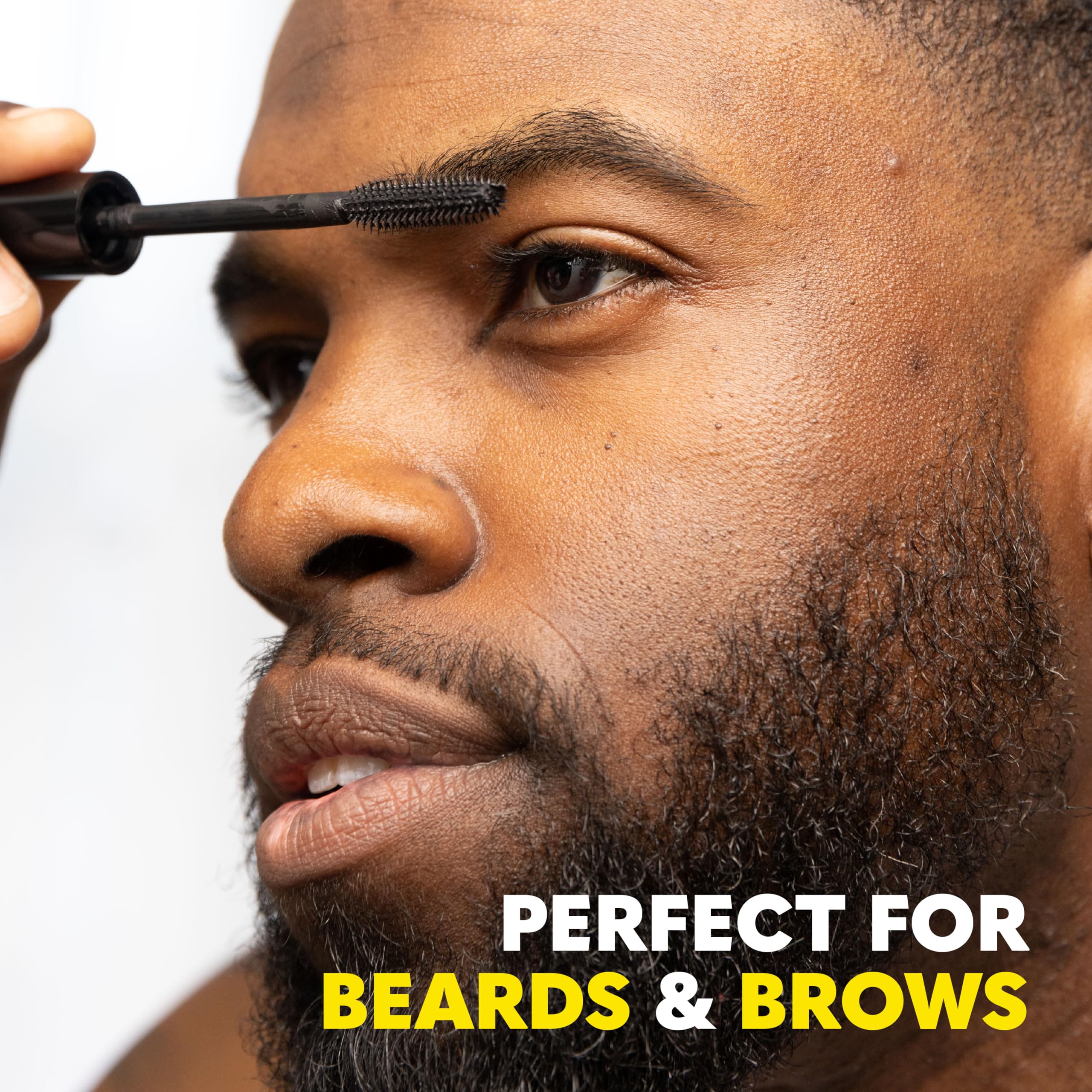 The Beard Club 1 Day Temporary Beard Dye for Men - Black Beard, Mustache & Eyebrow Color for a Fuller, Well-Defined Look, Water & Sweat Resistant, Up to 30 Applications, 0.3 fl oz