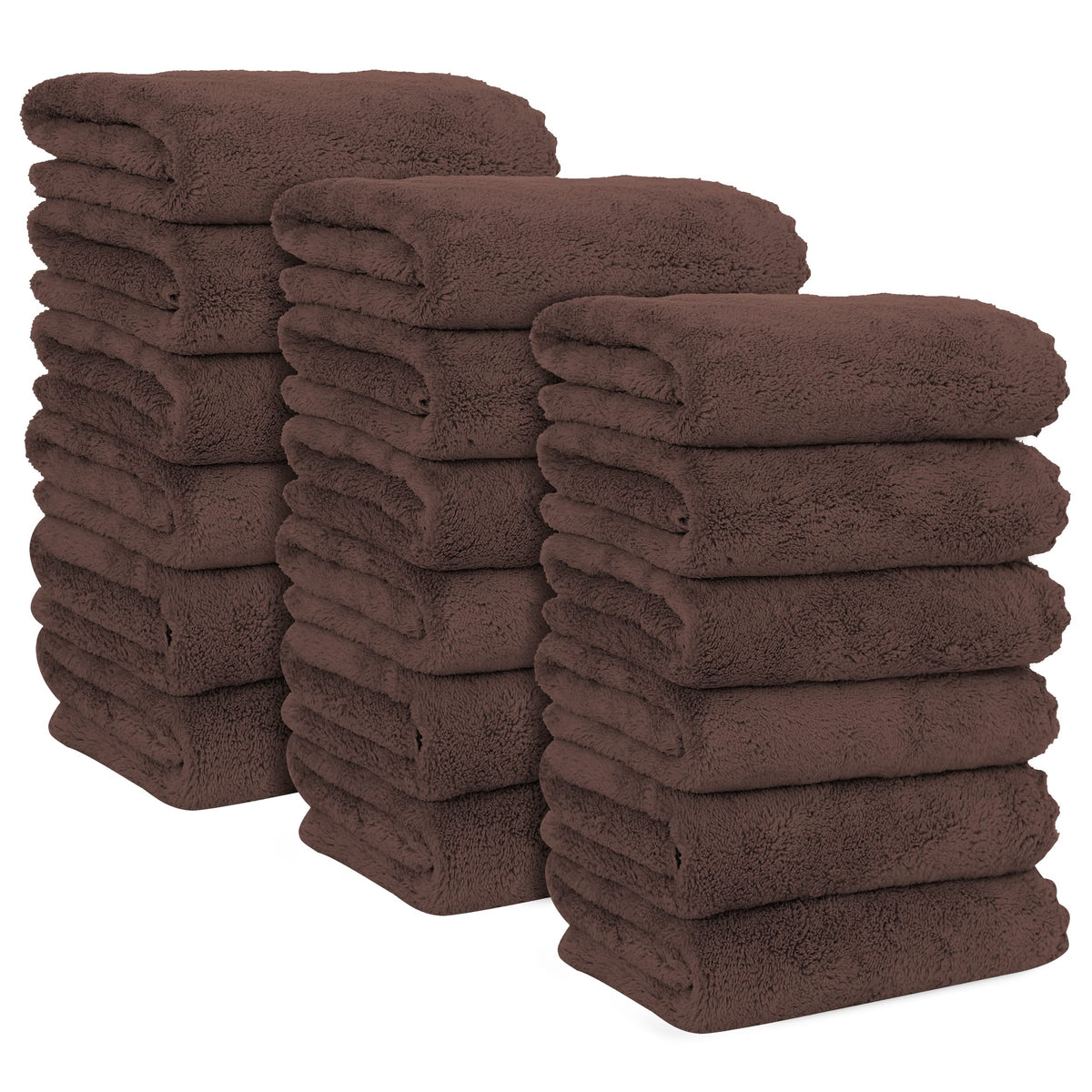 MOONQUEEN 18 Pack Premium Hand Towels - Quick Drying - Microfiber Coral Velvet Highly Absorbent Towels - Multipurpose Use as Hotel, Bathroom, Shower, Spa, Hand Towel 16 x 28 inches (Multicolor)