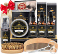 Beard Kit Gifts for Men, 3 Natural Beard Oil, Gently Soothes Itch & Dryness