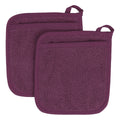 RITZ Terry Pocket Mitt & Hot Pad: Unparalleled Heat Resistant, Durable 100% Cotton – Ergonomically Designed for Optimal Grip – Easy-Care Machine Washable – 2-Pack, Beet