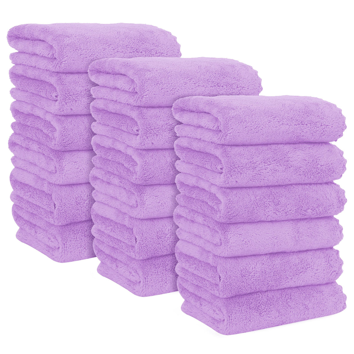 MOONQUEEN 18 Pack Premium Hand Towels - Quick Drying - Microfiber Coral Velvet Highly Absorbent Towels - Multipurpose Use as Hotel, Bathroom, Shower, Spa, Hand Towel 16 x 28 inches (Multicolor)