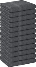 Utopia Towels, Salon Towel, Pack of 12, Not Bleach Proof, 16 by 27 Inches, Highly Absorbent Cotton Towels for Hand, Gym, Beauty, Spa, and Home Hair Care, Grey