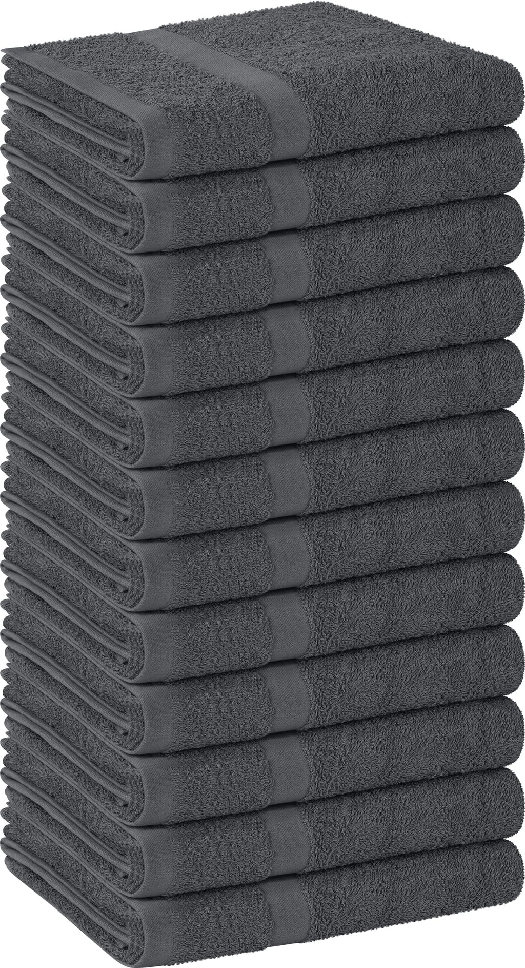 Utopia Towels Salon Towels, Pack of 12, 16x27 in, 100% Cotton, Grey