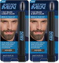 Just for Men 1-Day Beard & Brow Color, Temporary Color for Beard and Eyebrows, For a Fuller, Well-Defined Look, Up to 30 Applications, Medium Brown (Pack of 2)