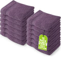 Utopia Towels 12 Pack Premium Wash Cloths, 12x12 in, 100% Cotton, Plum