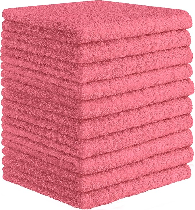 DecorRack 100% Cotton Washcloths 12x12 in