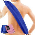 CASAVIDA Back Scrubber Towel for Shower, 2 Pack, Pink + Jean Blue